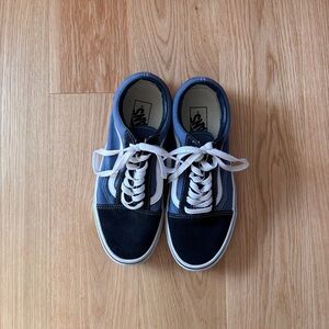 Vans Old Skool Blue and Black Low-Top Sneakers